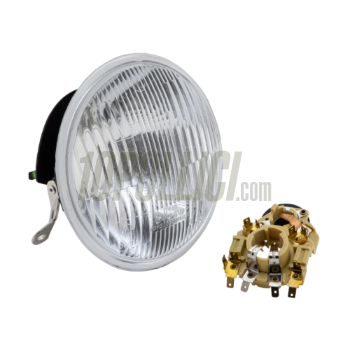 Fanale anteriore PIAGGIO per Vespa PX, PE - lente in vetro