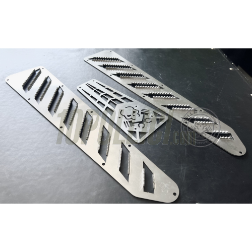 Stainless Steel Floor Board "Cross" BOLLA ELABORAZIONI for Vespa 50, Special, 90, 125 ET3 Primavera, PK
