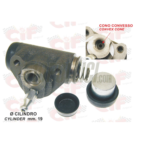 Brake cylinder, rear, APE 50 1st SERIE