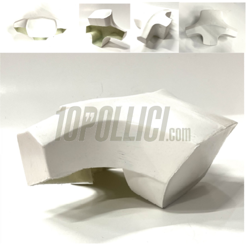 Cover manubrio CRIMAZ INDY modello Vespa 50 Special, VETRORESINA, grezzo