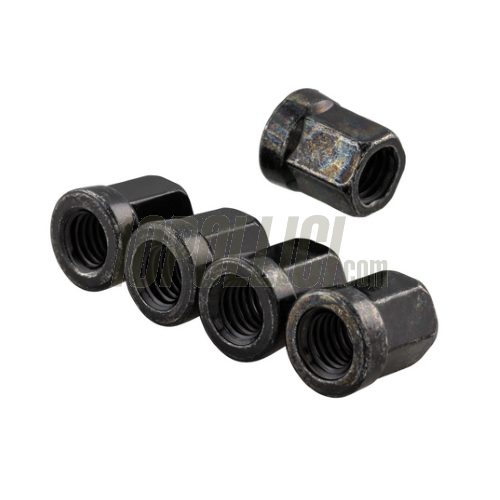 Nuts set M8x1.25 MY for tubeless rims - black - 5 pieces