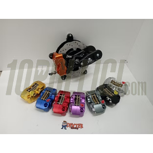 Kit freno a disco anteriore DEXTER RACING "Black Edition" Vespa 50 Special, 125 Primavera, ET3 - pinza nera