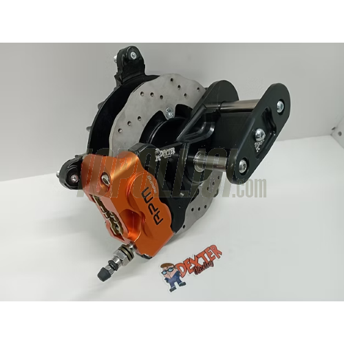 Kit freno a disco anteriore DEXTER RACING "Black Edition" Vespa 50 Special, 125 Primavera, ET3 - pinza nera