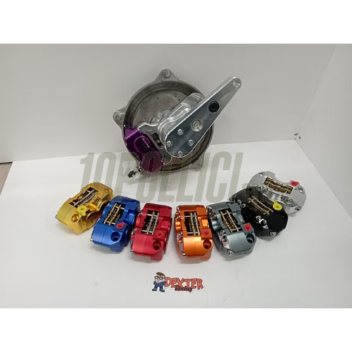 Kit freno a disco anteriore DEXTER RACING Vespa GL, Sprint, GT, Super, TS, Rally - pinza nera