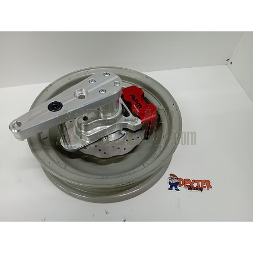 Kit freno a disco anteriore DEXTER RACING Vespa VBA, VBB, VNB, Faro Basso - pinza nera