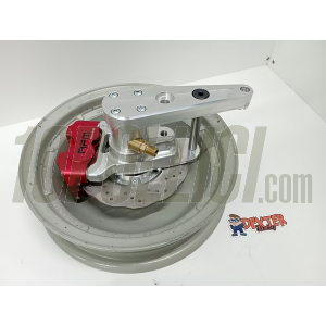 Kit freno a disco anteriore DEXTER RACING Vespa VBA, VBB, VNB, Faro Basso - pinza nera