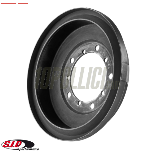 Brake Drum SIP PERFORMANCE ET20/ET30 5/86 rear Conversion to 10" ZIP Rim/Rim star or 12" - Vespa Largeframe