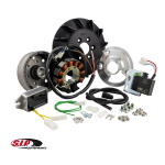 Ignition SIP PERFORMANCE by VAPE "Black Edition", Sport, for Vespa PK 50-125, S, XL, XL2, ETS, cone 20, flywheel ca.: 1390g, aluminium CNC, 9 coils, 12 magnets, 12V, DC 110 watt, variable ignition point