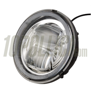 Headlamp Unit LED for Vespa PX, PE, Lusso, `98, MY, `11, LML Star 125-200 2T, 4T, round, Ø 145 mm, 12V DC, with e-mark. Also for Vespa Sprint Veloce, GTR, TS, Rally 180-200.