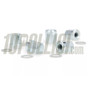 Nuts set BGM PRO M8x1.25 for tubeless rims - galvanized - 5 pieces