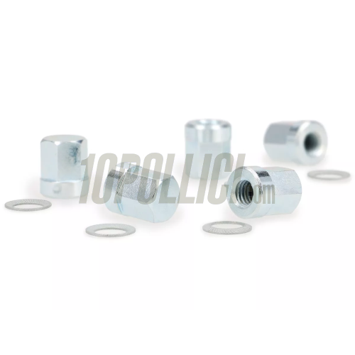 Nuts set BGM PRO M8x1.25 for tubeless rims - galvanized - 5 pieces