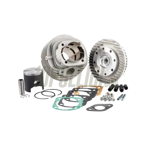 Racing cylinder VMC KAPPA-60 144cc 60x51, aluminium, Vespa Smallframe - cast aluminium cylinderhead with side spark plug - 2 piston rings