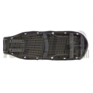 Seat Lambretta 125 LI 3°, LI S, 150 LI 3°, LI S, SX, 175 TV3°, 200 SX, black, with belt