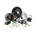 Ignition SIP PERFORMANCE by VAPE "Black Edition", Sport, for Vespa PK 50-125, S, XL, XL2, ETS, cone 20, flywheel ca.: 1390g, aluminium CNC, 9 coils, 12 magnets, 12V, AC 110 watt, variable ignition point