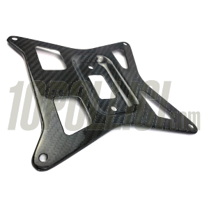 Number plate frame TOMAS COMPOSITI for Vespa, Motorbike, Scooter, hole distance 158mm - carbon fiber