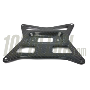 Number plate frame TOMAS COMPOSITI for Vespa, Motorbike, Scooter, hole distance 158mm - carbon fiber