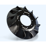 Cooling fan EVO for POLINI ignitions Vespa Smallframe - 8 holes - black anodised