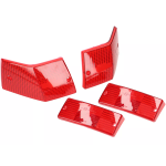 Blinker lenses, front and rear, Vespa PX, MY - red, 4 pcs