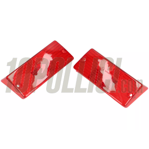 Blinker lenses, front and rear, Vespa PX, MY - red, 4 pcs