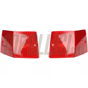 Blinker lenses, front and rear, Vespa PX, MY - red, 4 pcs