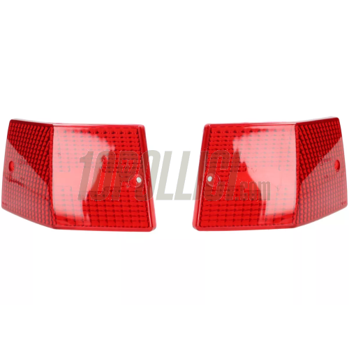 Blinker lenses, front and rear, Vespa PX, MY - red, 4 pcs