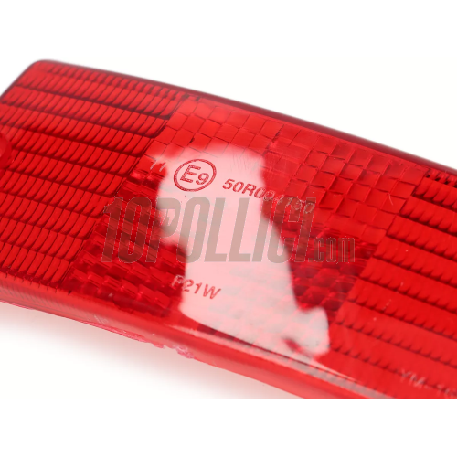 Blinker lenses, front and rear, Vespa PX, MY - red, 4 pcs