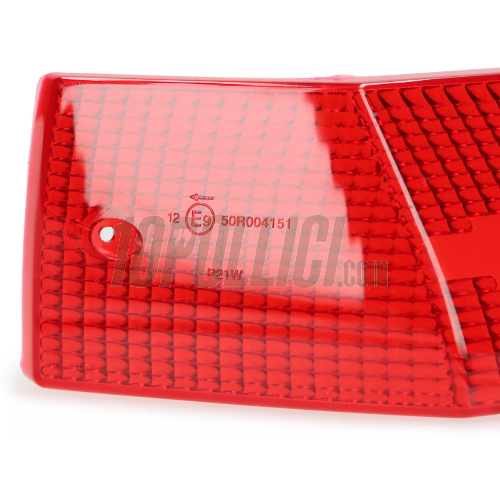 Blinker lenses, front and rear, Vespa PX, MY - red, 4 pcs