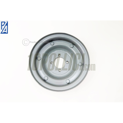 Cerchio Vespa in acciaio P&A 2.10-8 scomponibile verniciato grigio