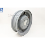 Cerchio Vespa in acciaio P&A 2.10-8 scomponibile verniciato grigio