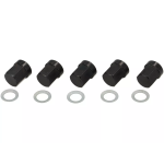 Nuts set BGM PRO M8x1.25 for Vespa tubeless rims - black - 5 pieces