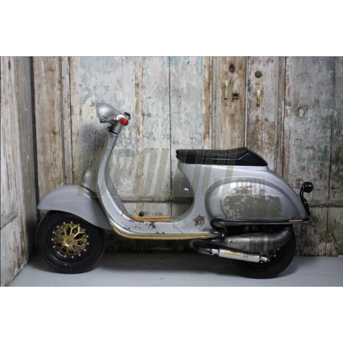 Sella NISA Black Diamond per Vespa 50, Special, Et3 Primavera - Cuscino nero e telaio in ABS verniciabile