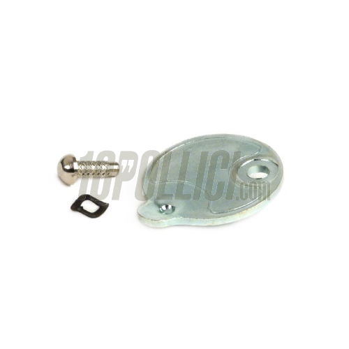 Cover for steering lock round Ø=22mm, rivet Ø=2,7mm Vespa 50 L (V5A1T to 580000), 50 N (V5A1T to 236000), 90 (V9A1T to 31300), 125 Primavera (VMA2T to 28959)