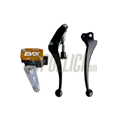 EVOK IRON BRAKE P11 HYDRAULIC BRAKE PUMP FOR VESPA ET3 - BLACK AND ORANGE