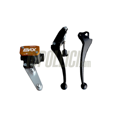 EVOK IRON BRAKE P11 HYDRAULIC BRAKE PUMP FOR VESPA PK - BLACK AND ORANGE