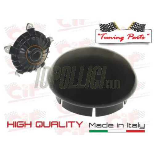 Hub Nut Cover brake drum, Ø 36mm front and rear Vespa - semi-gloss black