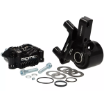 Brake caliper BGM PRO radial 4 pistons and bracket Ø 20 mm set, LML, Stella, Star - black
