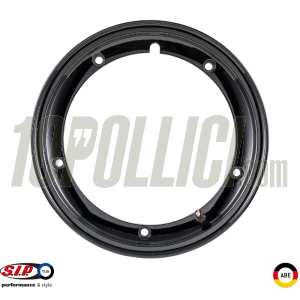 Cerchio in lega tubeless 2.0 SIP 2.10-10 Vespa 50, 125 ET3 Primavera, PK, PX, T5 - nero lucido