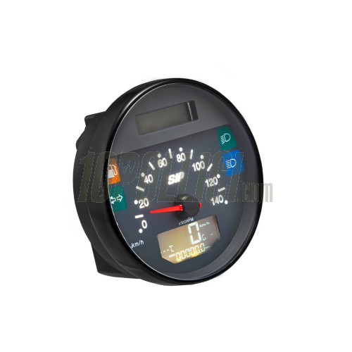 Speedometer rev counter SIP 2.1 "Lusso Style" for Vespa PX Lusso, 14.000rpm, face: grey, 140 km/h - suitable for PX '98, MY, '11