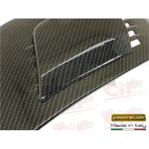 Side panel door and air conveyor set for Vespa 50, Special, 90, 125 ET3 Primavera CARBONE LOOK
