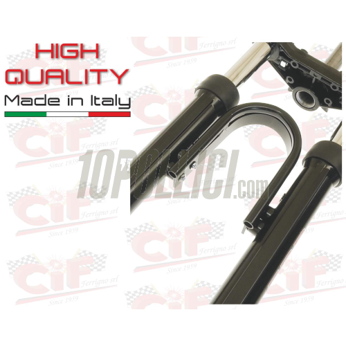 Hydraulic fork stabilizer for Piaggio Ciao - black
