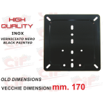 Portatarga Vespa 170x170mm - verniciato nero semilucido