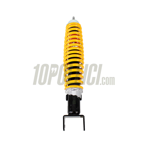 Rear shock absorber Vespa 50, Special, 90, 125 Primavera, Sprint, Gt, GL, Super, TS, Rally, PX, black, yellow spring