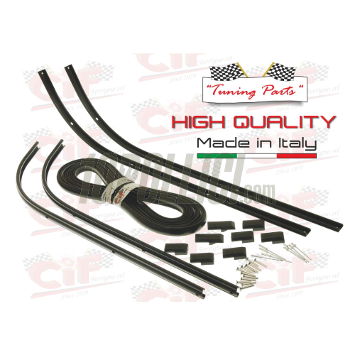 Floor runner kit CIF Vespa PK 50-125, S, SS, ETS, Automatica - semi-gloss black