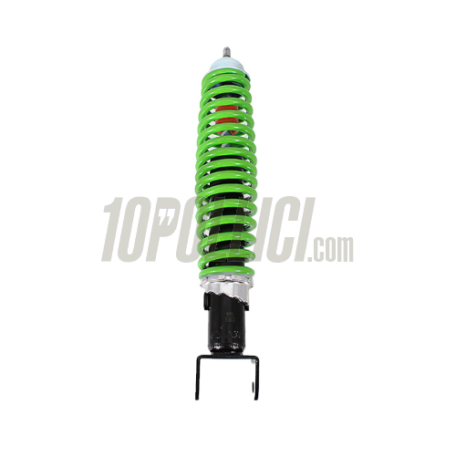 Rear shock absorber Vespa 50, Special, 90, 125 Primavera, Sprint, Gt, GL, Super, TS, Rally, PX, black, green spring