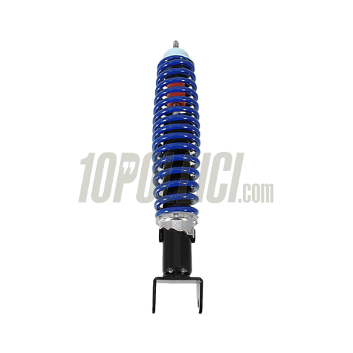 Ammortizzatore posteriore Vespa 50, Special, 90, 125 Primavera, Sprint, Gt, GL, Super, TS, Rally, PX, corpo nero, molla blu