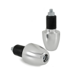 Handlebar End Weights, polished, Ø clamping bush 17,5mm