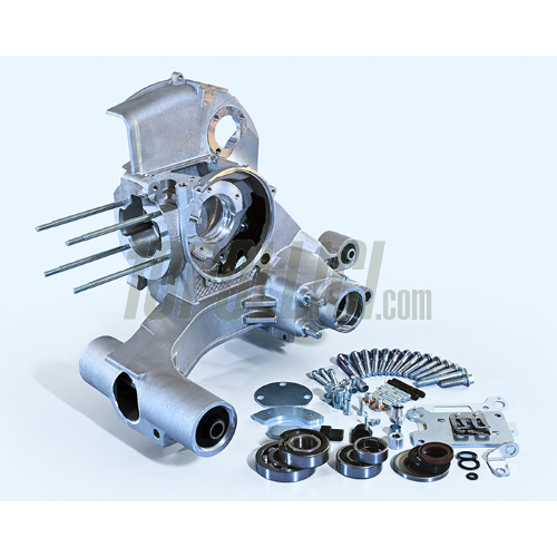 Engine casing POLINI  Vespa PX 125, 150, reed valve - With mixer/electric start predisposition