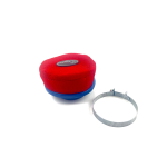 Street air filter FABBRI RACING Øcarburetor=65mm, L=45mm, Ø=105mm, red