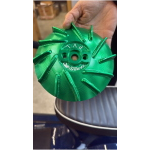Fan FABBRI RACING for CDI Ignition PVL, aluminium mfs, green anodised, Vespa Smallframe