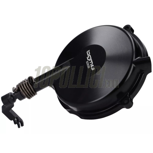 Complete Clutch Cover  BGM PRO Supersport CNC Vespa Largeframe 1958-1962 - black - for Vespa PX clutches on VBA1T, VBB1T, VNA2T, VNB1-3T, VGLA1T, VGLB1T
